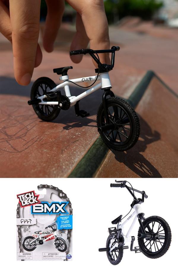 Tech Deck BMX Bisikleti Cult Beyaz Gerçek Metal Çerçeve Parmak Bisiklet Oyuncak Model 12 - Image 1