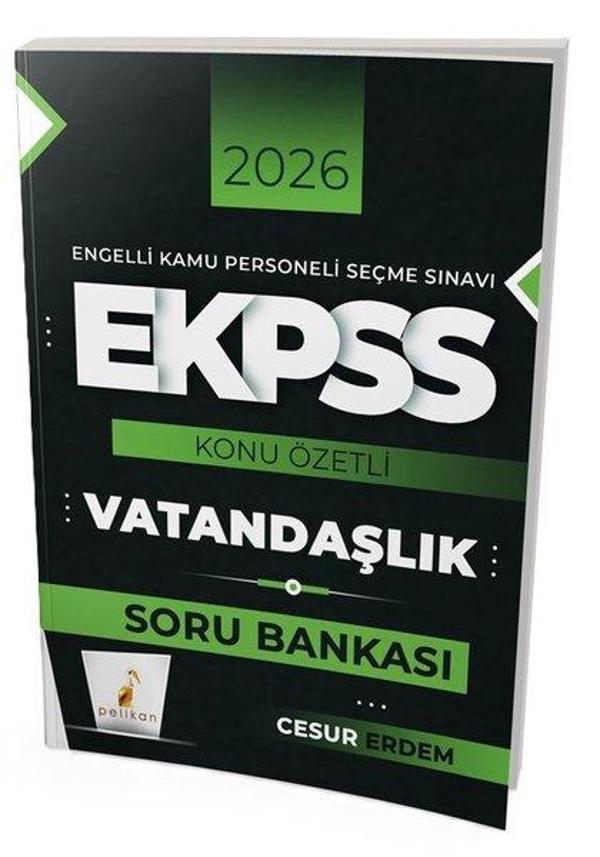 2026 E-KPSS Vatandaşlık Konu Özetli Soru Bankası - Pelikan Yayınları - Image 1