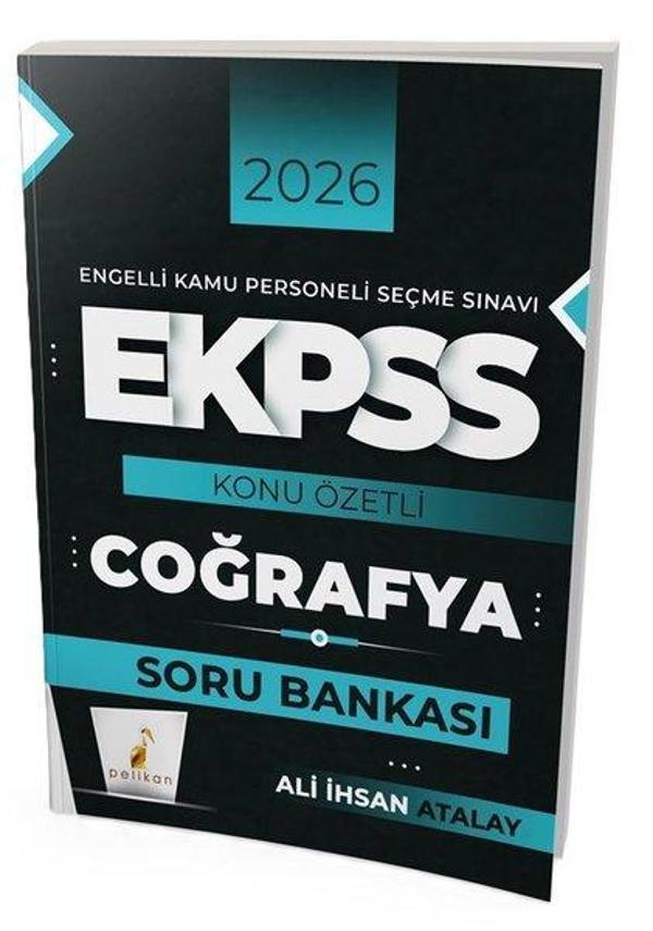 2026 E-KPSS Coğrafya Konu Özetli Soru Bankası - Pelikan Yayınları - Image 1