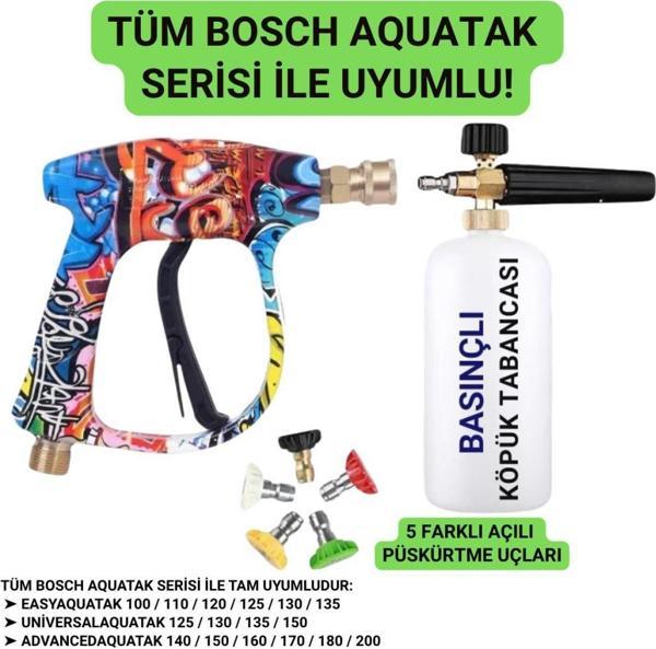 Coofbe Bosch Aquatak Serisi ile Uyumlu 5 Nozzle Set Bosch Basınçlı Araç Yıkama Tabancası Seti Basınçlı Yıkama Makinesi B - Image 1