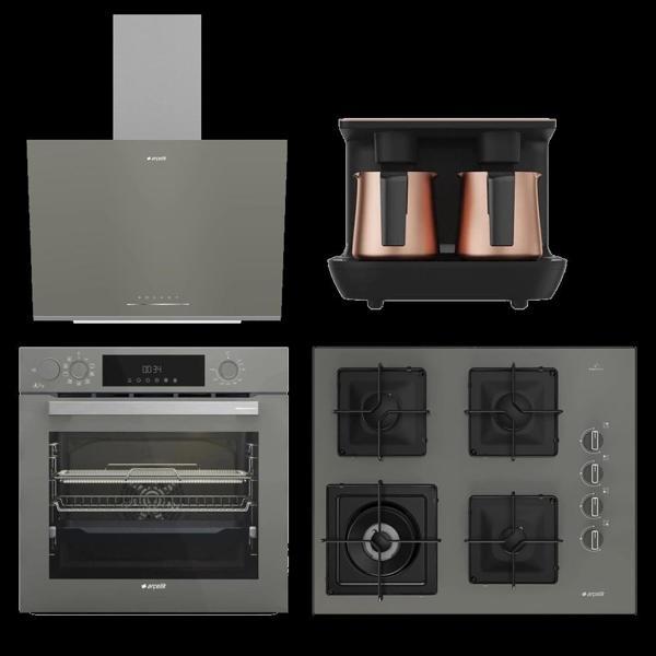 Arçelik Yeni 4'Lü Bakır Telveli Ankastre Set - Image 1