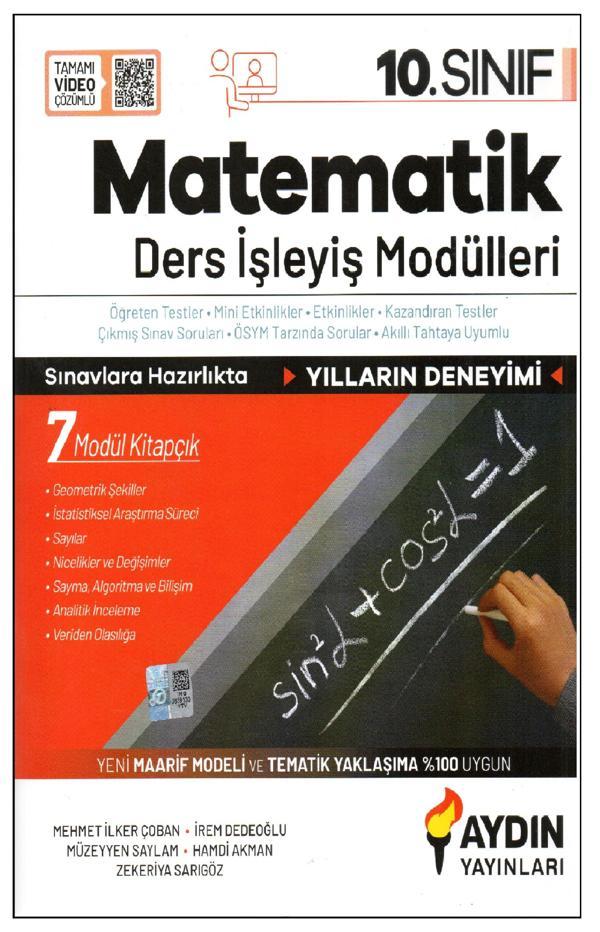 Aydın 10. Sınıf Matematik Ders İşleyiş Modulleri - Aydın Yayınları - Image 1