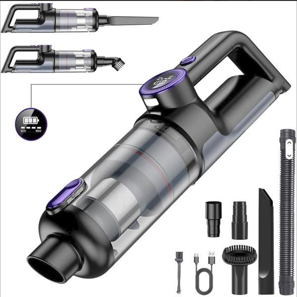 Turbo Digital 120w ultra emiş araç ev araba süpürgesi Çok uzun şarj süresi Turbo Çift Motor - Image 1