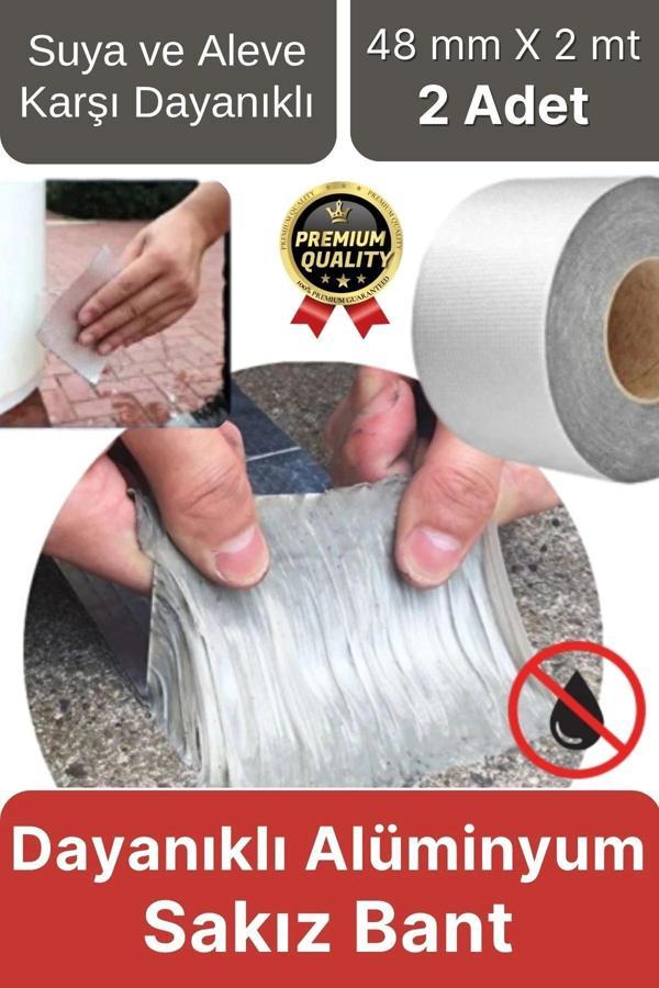 Premium Çatlak Boru Tamir Su Sızdırmaz İzolasyon Çamur Bandı Isıya Dayanıklı Sakız Bant 48 Mm X 2 Mt - Image 1