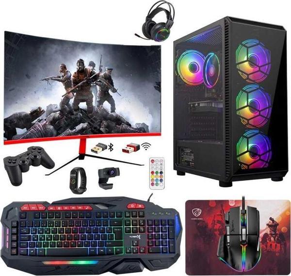 Turbox Voyager i5 3470 16GB Ram 1TB SSD 4GB GT740 23.6 Monitör Oyuncu Masaüstü Bilgisayarı - Image 1