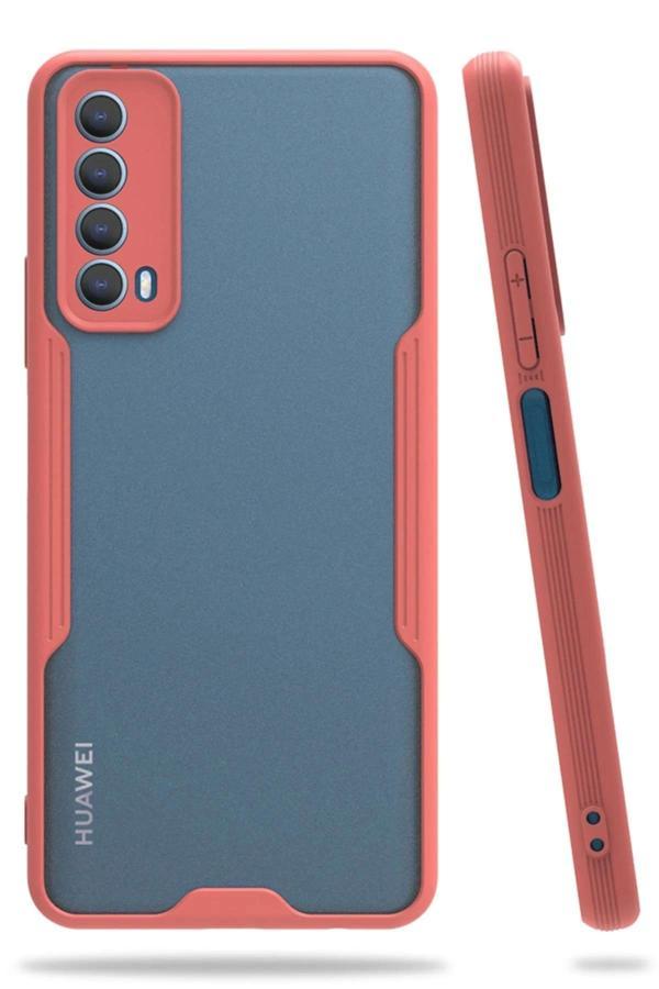 Huawei P Smart 2021 Kılıf Platin Silikon - Pembe-(5796) - Image 1