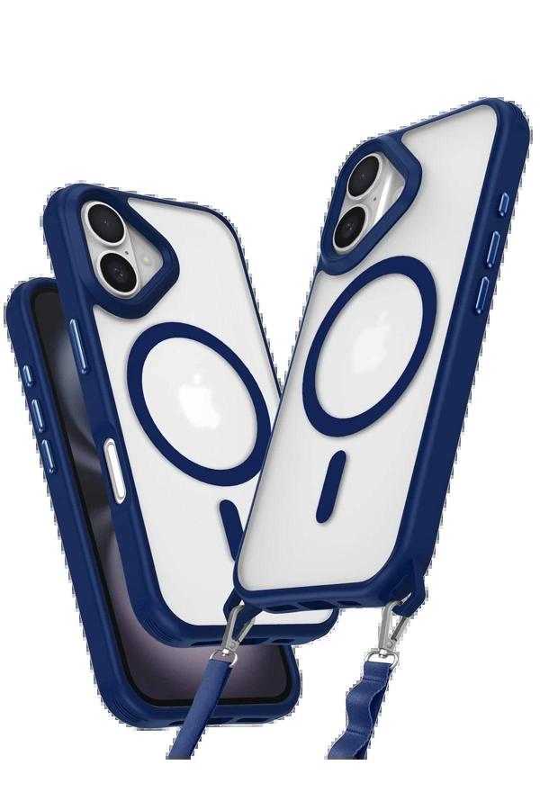 iPhone 16 Plus Kılıf Enka Magsafe Silikon Kılıf - Lacivert-(5796) - Image 1