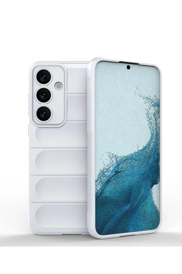 Samsung Galaxy S24 Kılıf Optimum Silikon - Krem-(5796) - Image 1