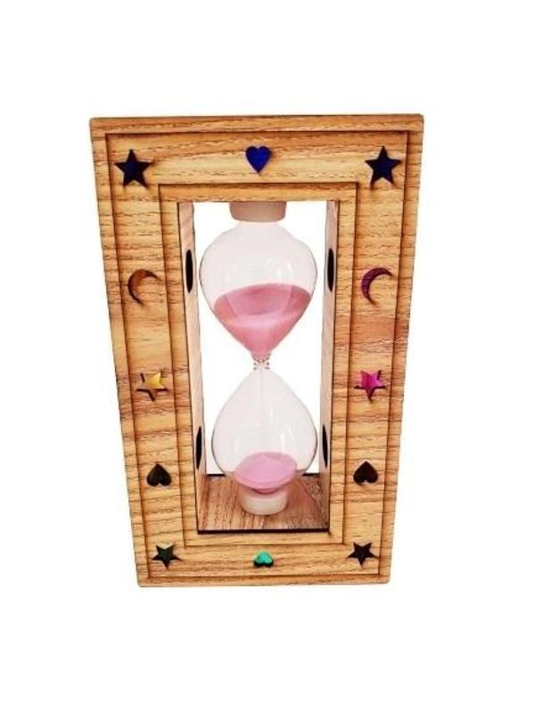 Ahşap Işıklı Kum Saati - Image 1