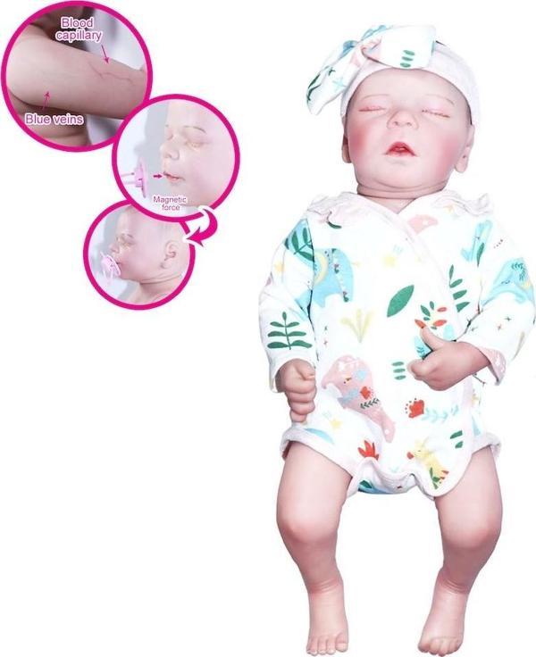 Kutulu 43 cm Aksesuarlı Gerçekçi Bebek Et Bebek - Image 1