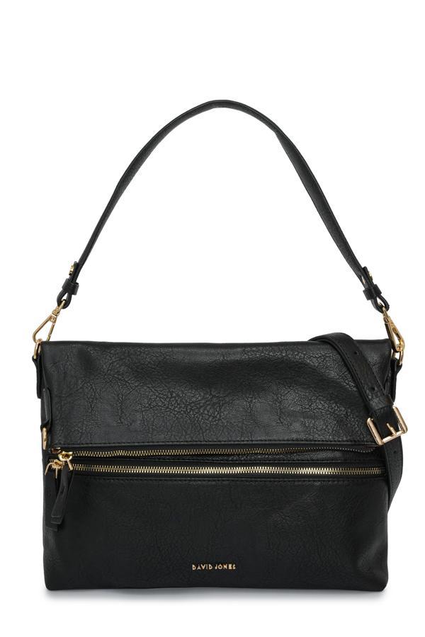 David Jones Kapaklı Fermuar Detaylı Çapraz Askılı Çanta DJ260 - Image 1