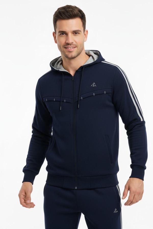 Erkek Kapüşonlu 3 İplik Eşofman Takım 3281 BGL-ST04775 - Image 1