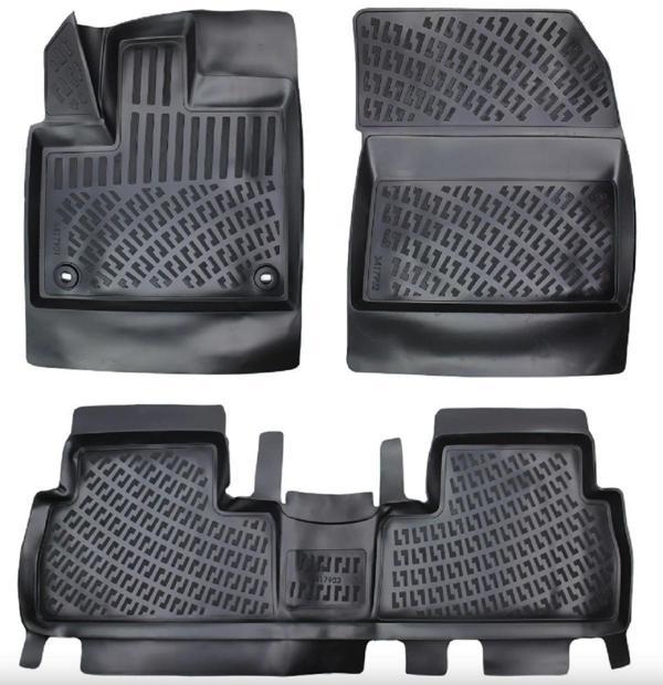 Peugeot Rifter 2019 Sonrası Havuzlu Paspas | Katlanamayan Ön Yolcu Koltuğu Olan Model İçin Uygundur - Image 1