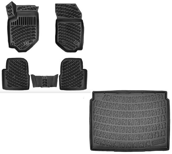 Peugeot 2008 2019 Sonrası Uyumlu 3D Paspas + ALT Bagaj Havuzu Seti (Dizel-Benzin) - Image 1