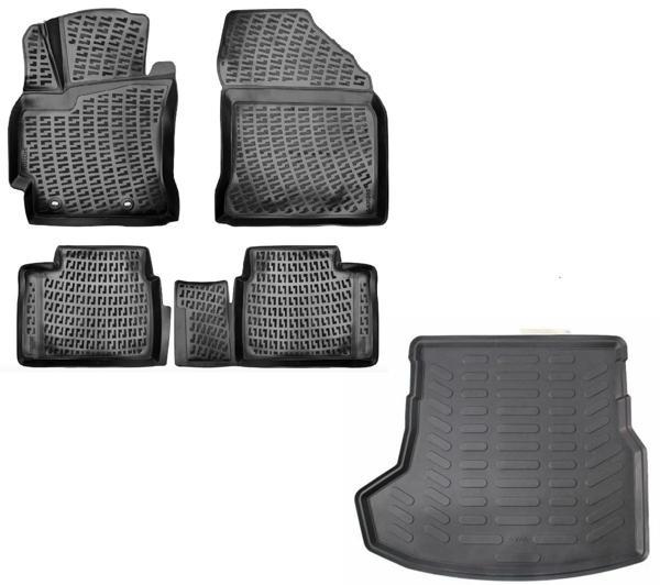 Toyota Corolla 2013-2018 Uyumlu Havuzlu Paspas + Bagaj Havuzu Set - Image 1