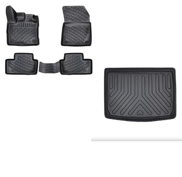 Rizline Renault Captur 2019 Sonrası 3D Paspas ve Alt Bagaj Havuzu Seti - Image 1