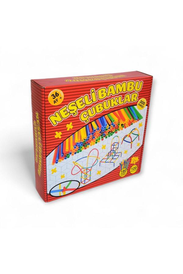 Zekice Oyuncak Kutulu Bambu Çubuklar 300 Parça(180+120) - Image 1