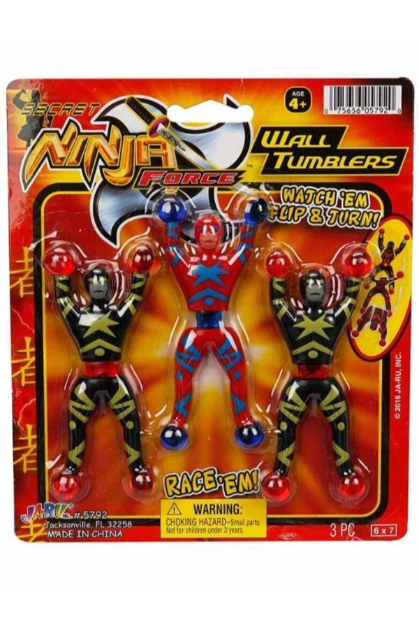 Sunman Duvara Yapışan Taklacı 3 Ninja - Mavi - Kırmızı - Image 1