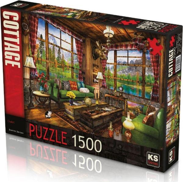 Ks Games Ks Puzzle 1500 Parça Chalet Dağ Evi - Image 1