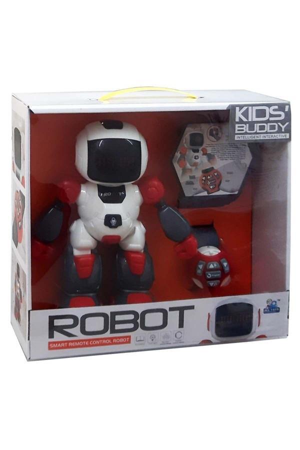 Samatlı Oyuncak Uzaktan Kumandalı Işıklı Sesli Yürüyen Robot 616-1 - Image 1