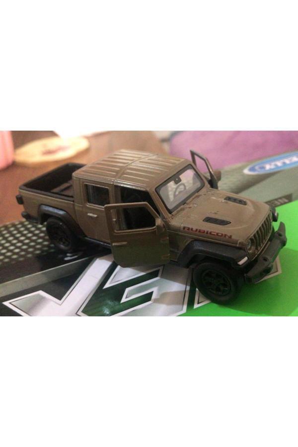 Welly Oyuncak Metal Model Jeep 1 / 36 Çek Bırak Yeşil Rubicon Gladiatör - Image 1