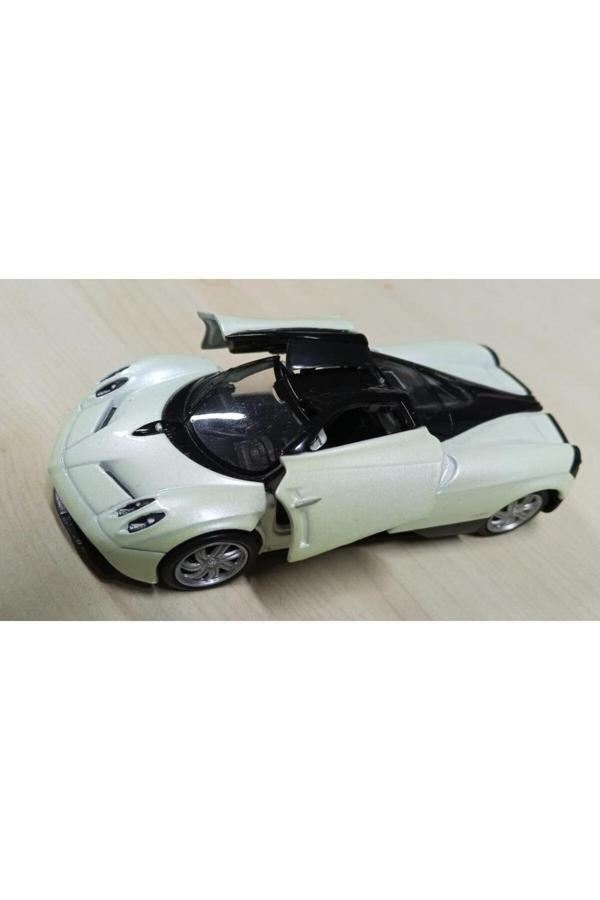 Welly Oyuncak Metal Model Araba 1/36 Çek Bırak Bej Pagani Huayra - Image 1