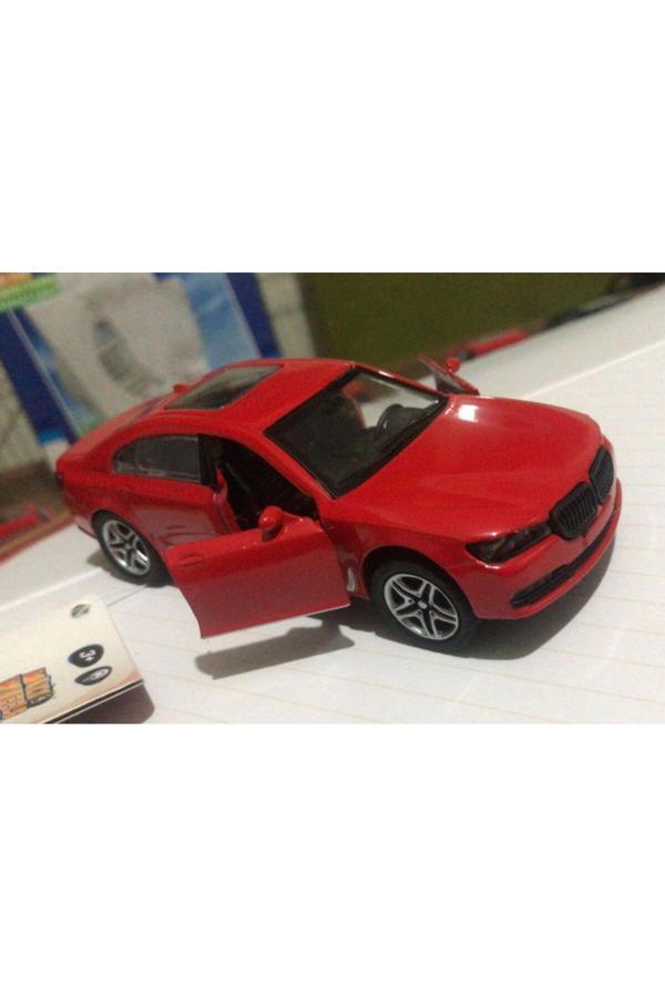 Sunman Oyuncak Metal Model Araba Açılır Kapı 1/36 Çek Bırak Kırmızı Bmw - Image 1