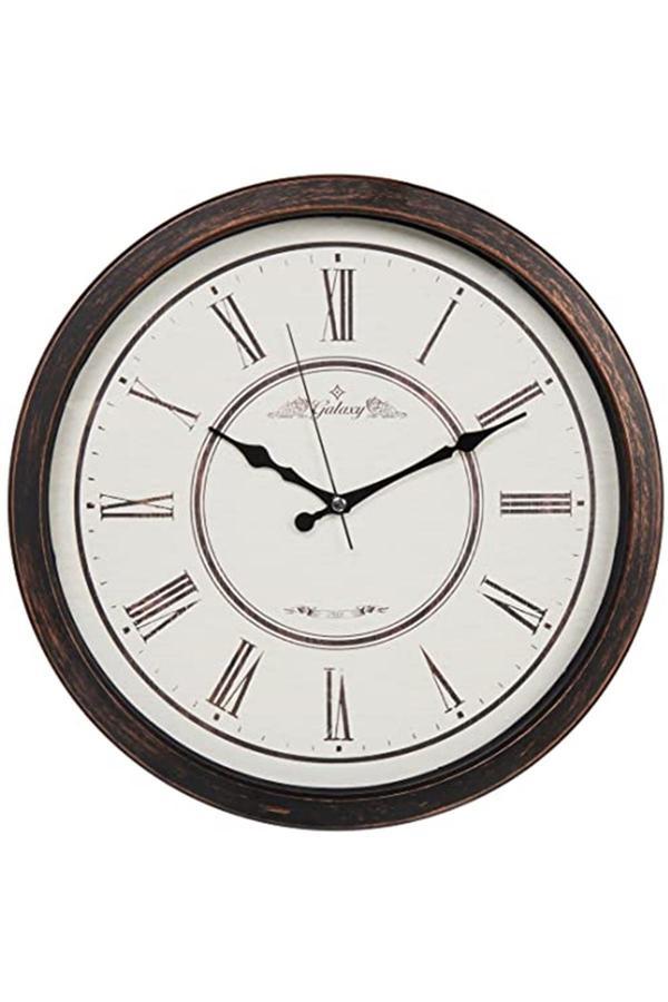 Galaxy Marka: 706-2 Modern Kadranlı Roma Rakamlı Sessiz Akar Duvar Saati, 42Cm Kategori: Duvar Saat - Image 1