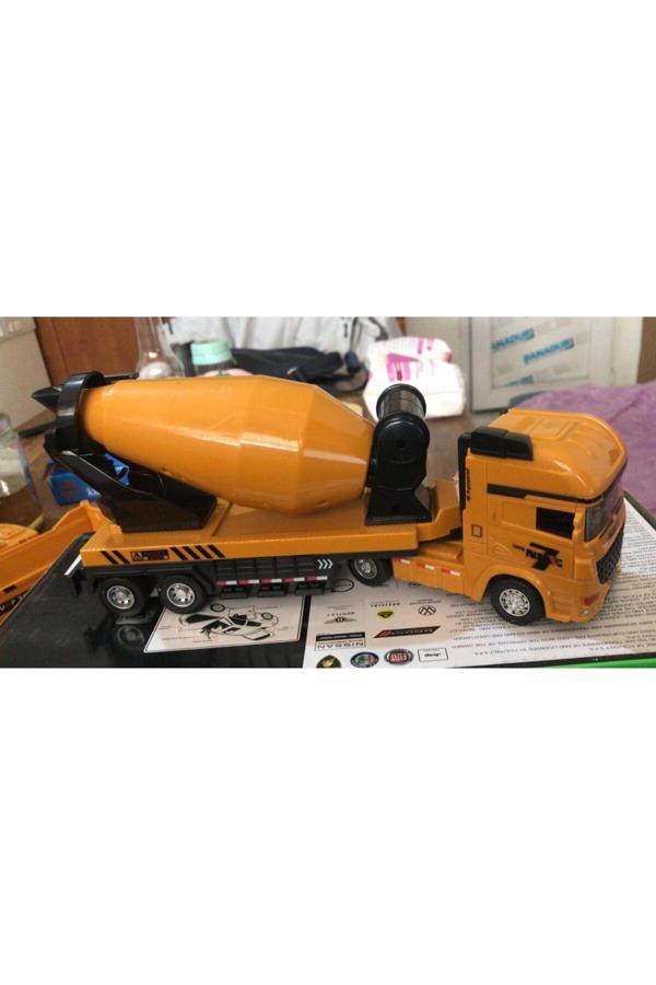 Asya Oyuncak Oyuncak Koleksiyon İş Makinaları Mikser Kamyonu Beton Dökücü 25 Cm - Image 1