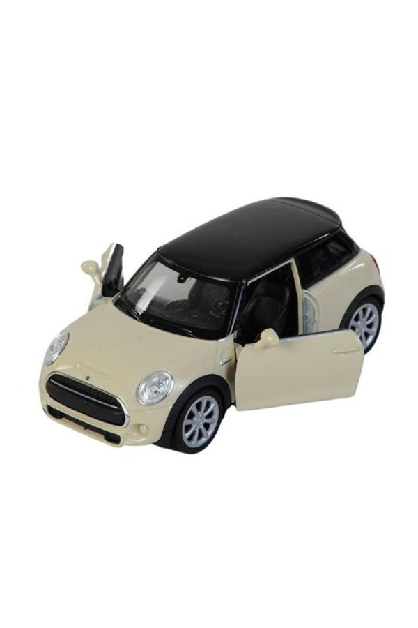 Welly Oyuncak Metal Model Araba 1/36 Çek Bırak Krem Mini Cooper - Image 1
