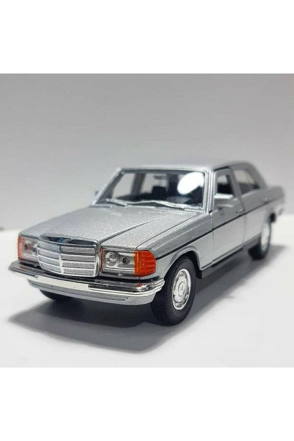 Welly 1.36 Ölçek Marka Lisanslı Mercedes Benz W123 Kasa Gri Renk 12Cm Model Metal Araba - Image 1