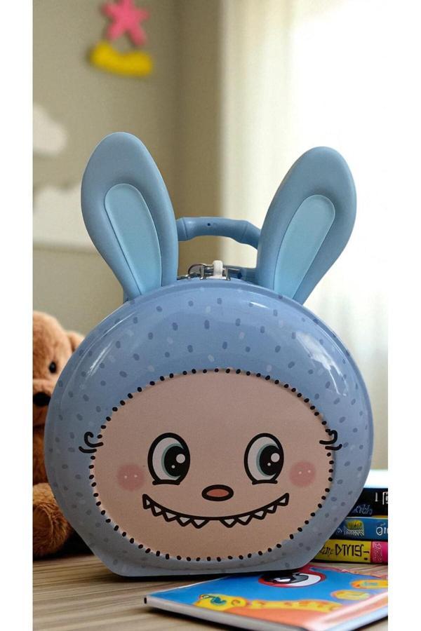 Milays Life Home Collection Şirin Metal Lobubu Kumbara Kilit Korumalı - Image 1