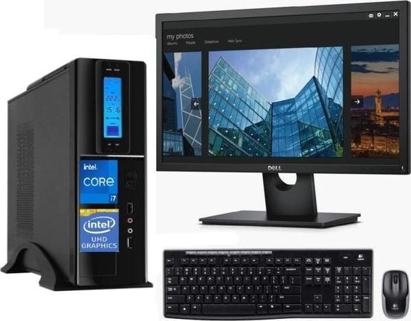 Zetta Flex Sff Intel Core I7 12700 8gb 1tb SSD 4gb GT730 Freedos 21.5 Masaüstü Bilgisayar ZET111MV25 - Image 1