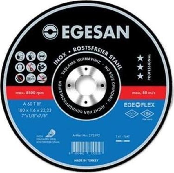 Egesan 180X1.6 İnox İnce Metal Kesme Taşı Pro Seri - Image 1