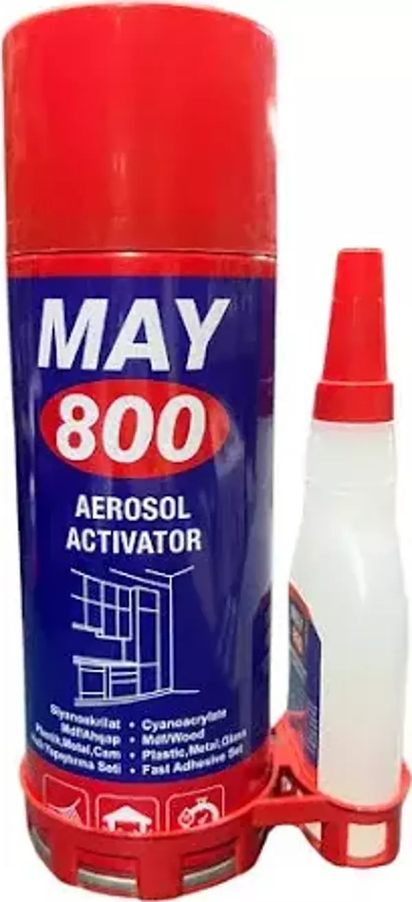 May Mdf Hızlı Yapıştırıcı Memoloc May800- 400 Ml Sprey + 100 Gr Jel - Image 1