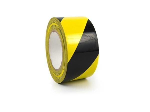Sedef Yer İşaretleme Bandı Sarı-Siyah 50X30 Mt - Image 1