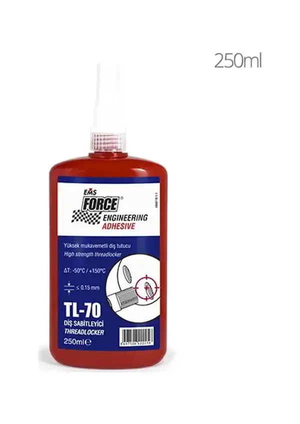 Ems Force Tl-70 Yüksek Mukavemetli Civata Sabitleyici 250Ml - Image 1