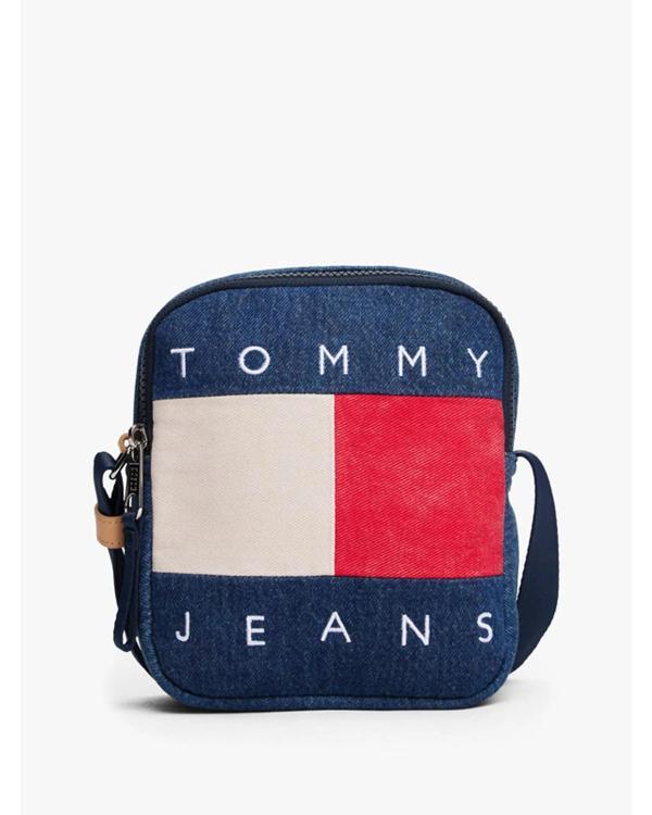 Tommy Hilfiger TJM Archive Denim Reporter Erkek Mavi Çanta AM0AM138141AF - Image 1