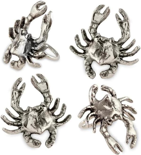 Jumbo Deep Sea Yengeç 4'Lü Peçete Halkası - Image 1