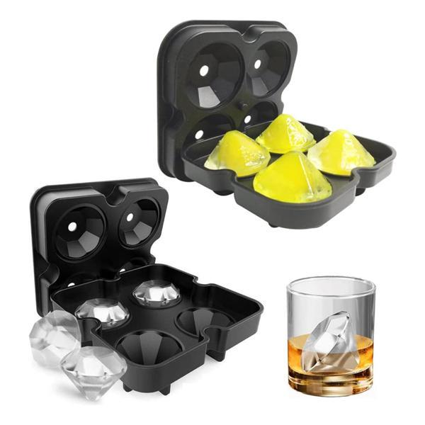 Silikon Elmas Buz Kalıbı 4 Lü - Image 1