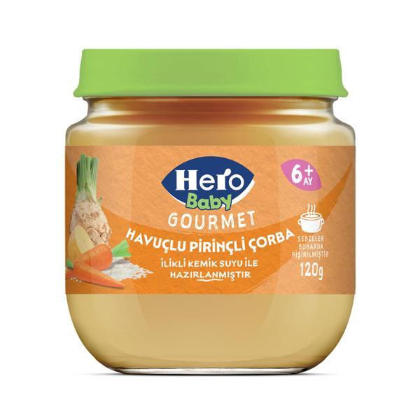 Hero Baby Gourmet Havuçlu Pirinçli Kavanoz Maması 120 Gr - Image 1