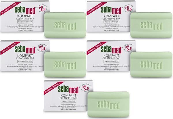 Sebamed Sabun Kompakt Hassas Cilt 100GR (5 Li Set) - Image 1
