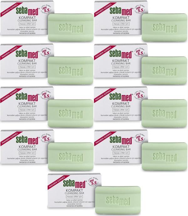 Sebamed Sabun Kompakt Hassas Cilt 100GR (9 Lu Set) - Image 1