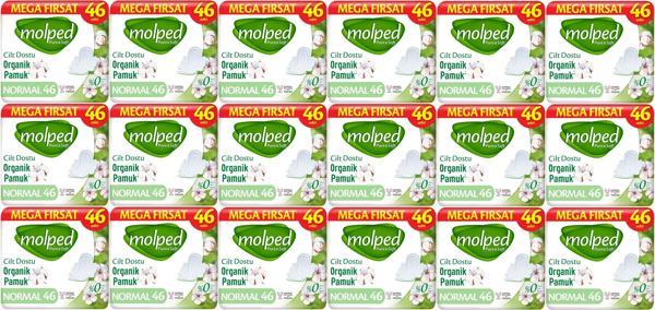 Molped Pure&Soft Hijyenik Ped Normal 828 (18PK*46) Adet Mega Pk - Image 1