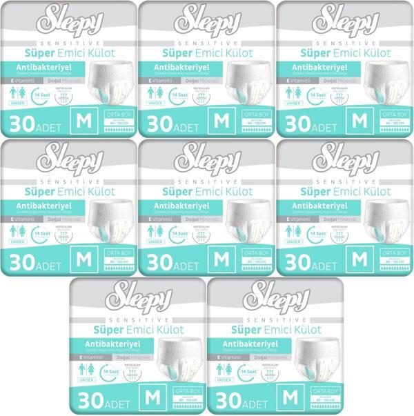 Sleepy Hasta Bezi Yetişkin Emici Külot M - Orta - Medium 240 Adet (8PK*30) - Image 1