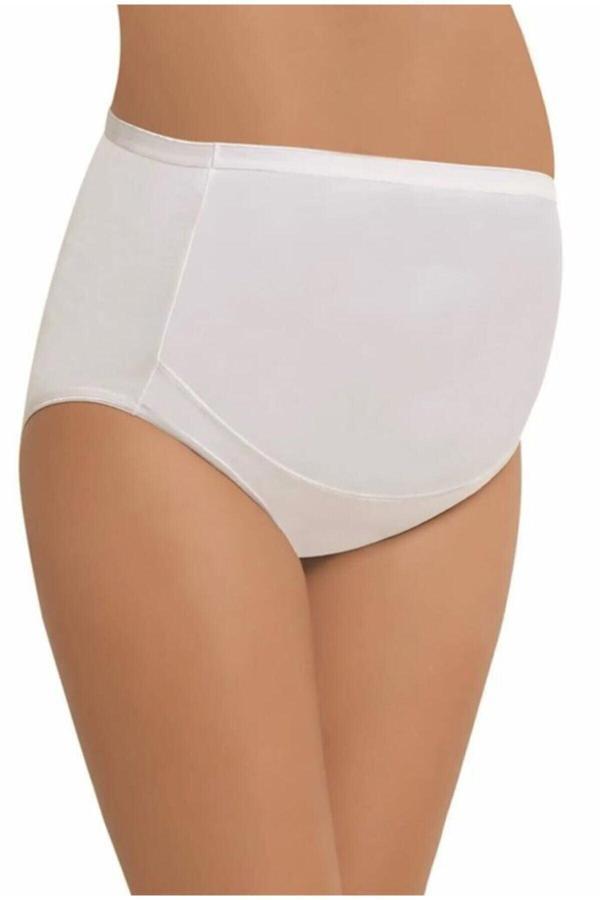 Momslab Kadın Beyaz Pamuklu Hamile Külodu Beyaz M - Image 1