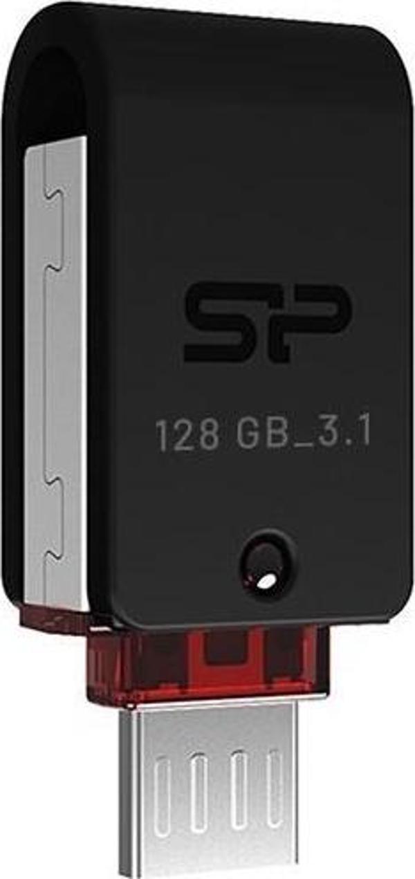 Silicon Power 128GB Dual Drive Otg 3.0 Micro-USB Bellek X31 - Image 1