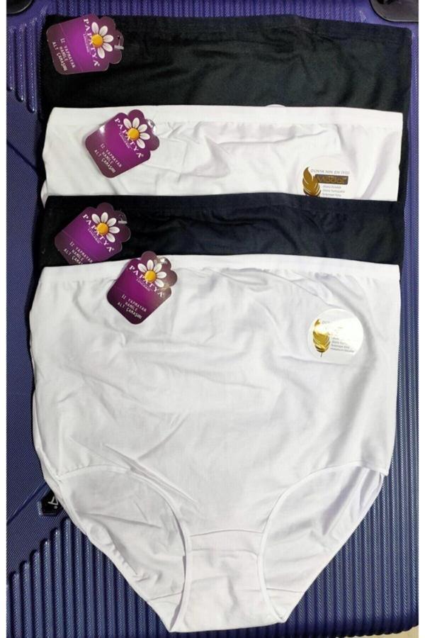 Momslab Hamile Külot Paket 4 Adet Beyaz - Siyah Xl - Image 1