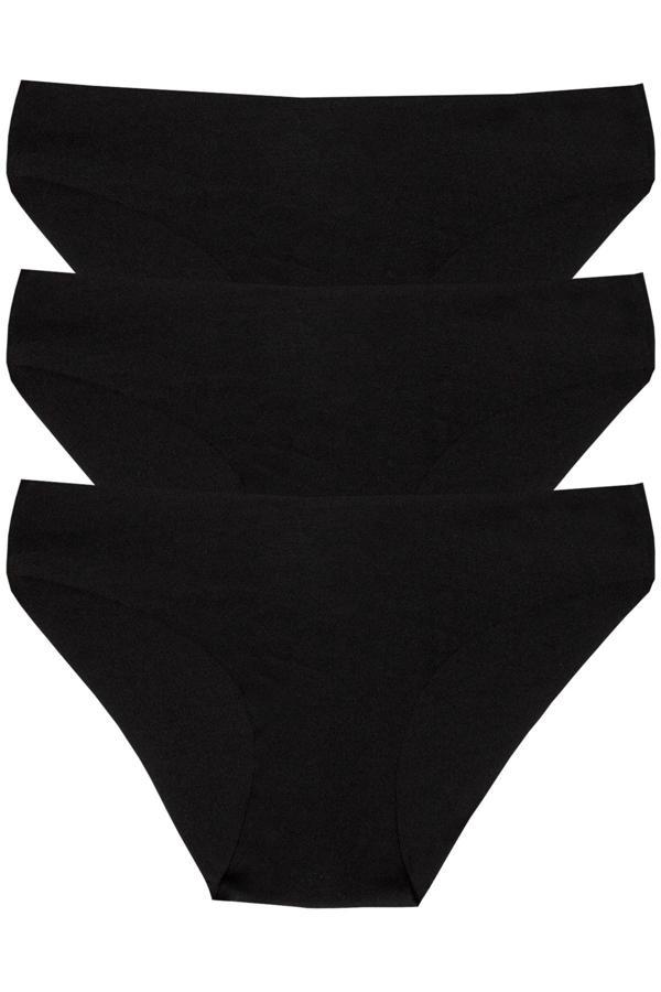 Dondeza 3'Lü Lazer Kesim Dikişsiz Külot Siyah L-Xl - Image 1