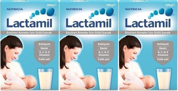 Nutrıcıa Lactamil 200GR (Emziren Anneler İçin Sütlü İçeçek) (3 Lü Set) - Image 1